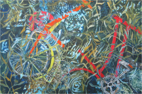 012 Hollandsdiep, 100 x 70 cm, acryl op doek